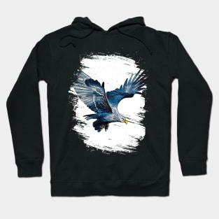 Eagle Wild Animal Nature Watercolor Art Painting Hoodie